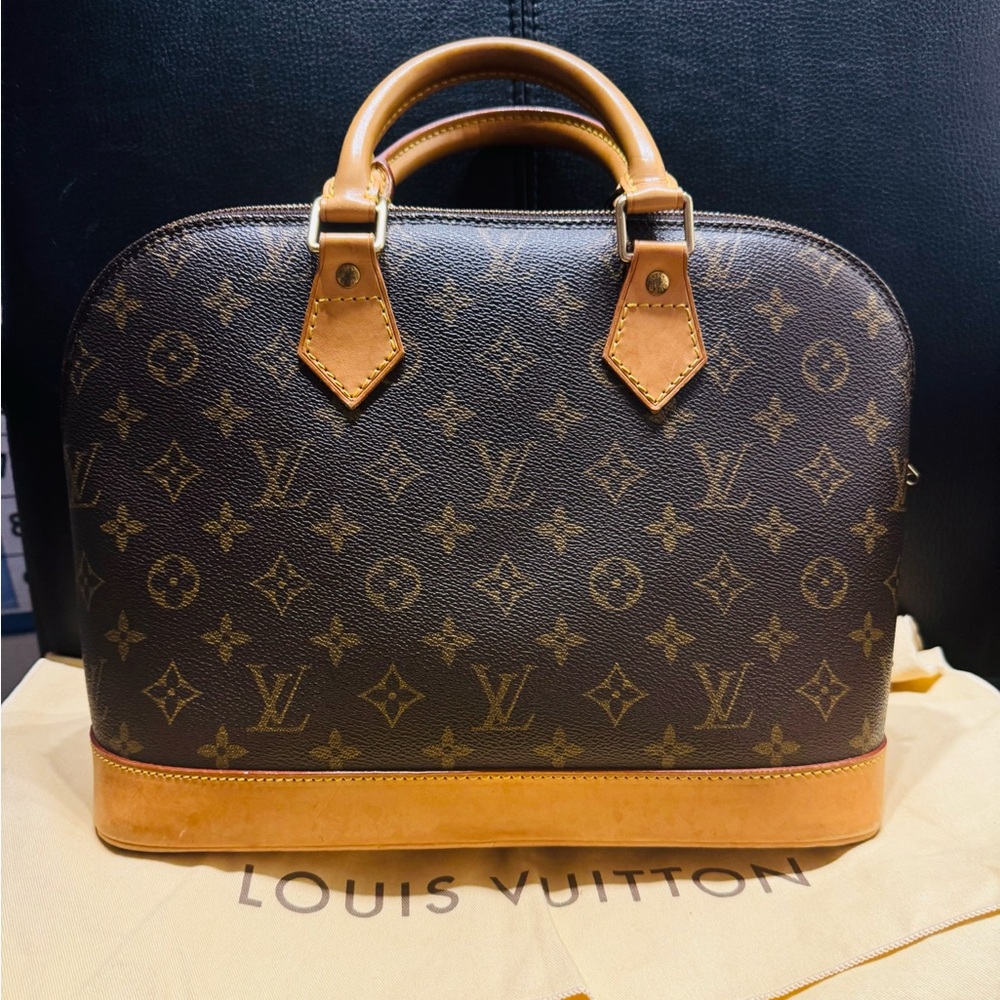 Louis Vuitton Alma Pm Authentic Canvas Leather!